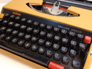 Brother Deluxe Typewriter orange