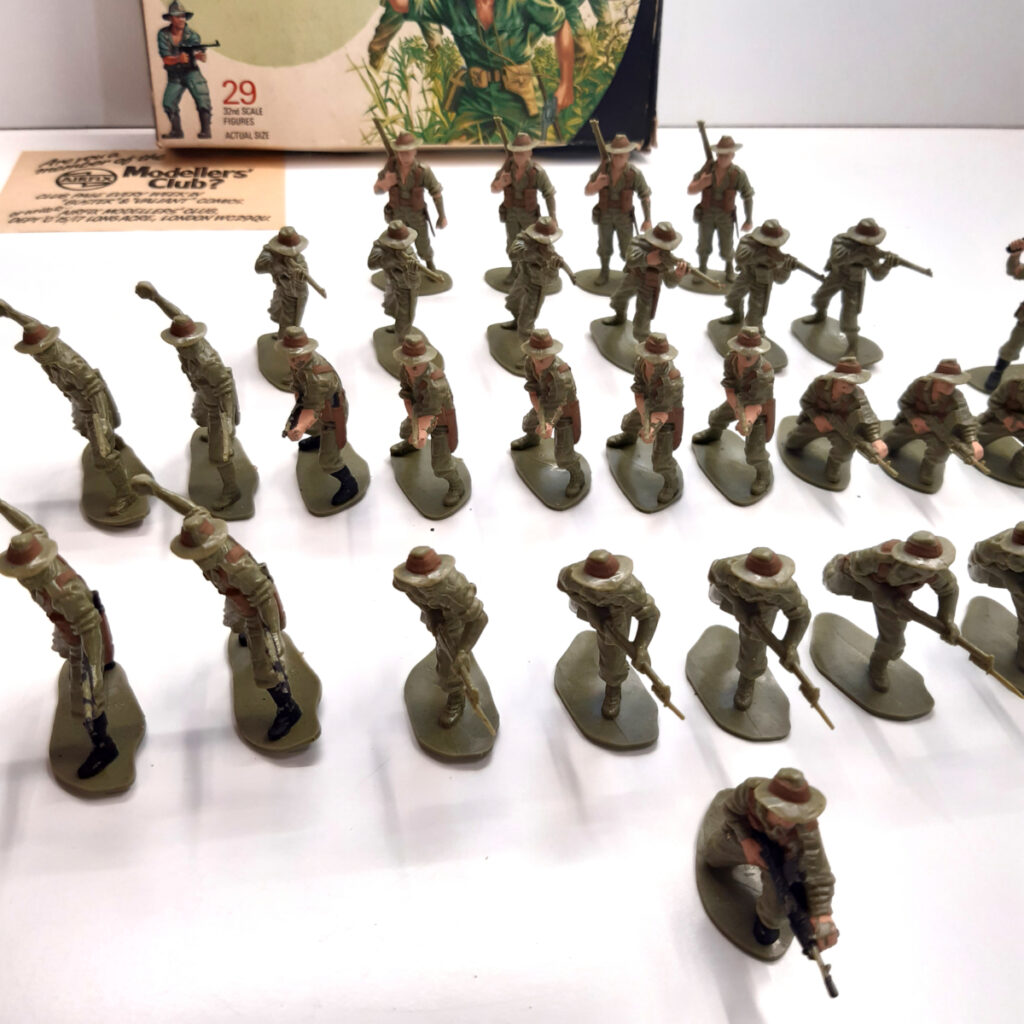 Airfix Military series 1/32 Scale - Australian Infantry figures - 1973