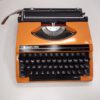 Silver reed typewriter orange