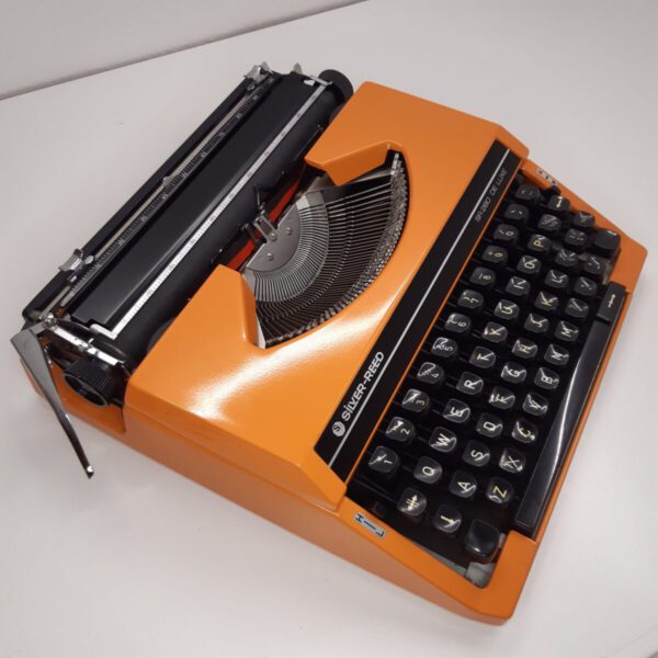 Silver reed typewriter orange