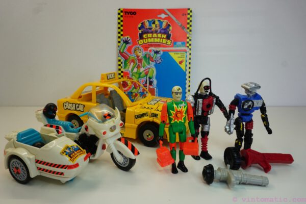 Tyco Crash Dummies figures and vehicles