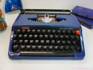 Brother DeLux 240T Typewriter Blue