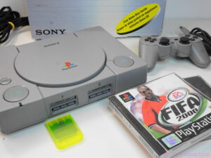 Sony Playstation 1 with games and controller