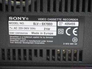 Sony SLV-SX700 Hifi-Stereo video recorder
