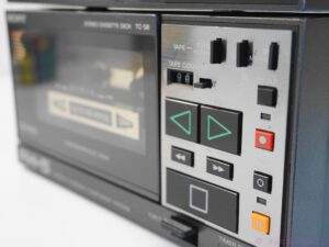 A rare 1980's Sony FH-5 Cassette Recorder Boombox. It is a 3-piece boombox
