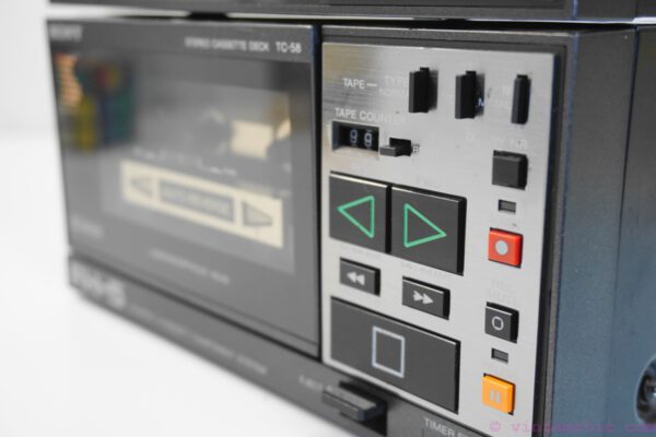 A rare 1980's Sony FH-5 Cassette Recorder Boombox. It is a 3-piece boombox