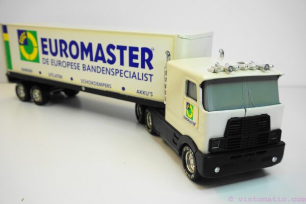 Nylint "Euromaster" large steel semi truck and trailer "Sound Machine"