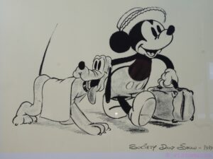 The Society Dog Show - 1939, Mickey Mouse Framed Poster