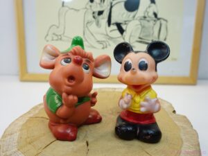 Vintage Walt Disney Mickey and Gus Squeaky Toy