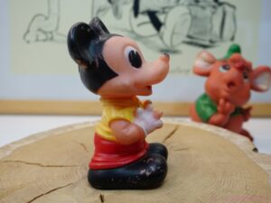 Vintage Walt Disney Mickey and Gus Squeaky Toy