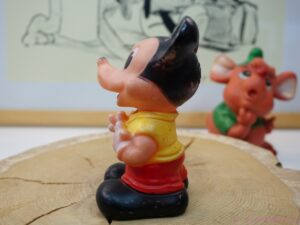 Vintage Walt Disney Mickey and Gus Squeaky Toy