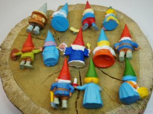 Lot of 12 Gnome figures "David the Gnome" by BRB 1980's