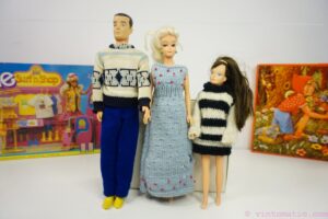 Vintage 1960's Ken, Barbie and Skipper Clone Dolls