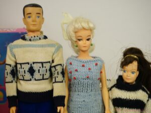 Vintage 1960's Ken, Barbie and Skipper Clone Dolls