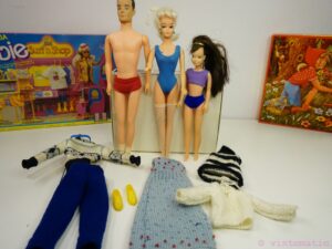 Vintage 1960's Ken, Barbie and Skipper Clone Dolls