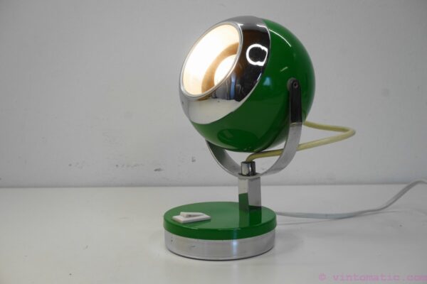 Vintage mid seventies space age "eyeball" desk lamp