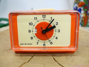 Electric Alarm Clock - Orange