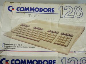 Vintage Commodore 128 Home Computer box