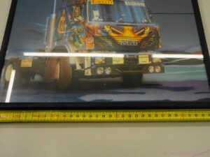 Vintage Airbrush Framed Poster - Iveco Truck