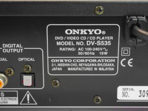 Onkyo DV-S535 DVD/CD Player with Remote