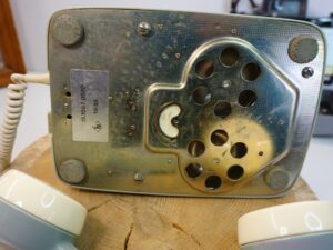 Vintage Light Blue Rotary Dial Telephone