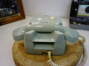 Vintage Light Blue Rotary Dial Telephone