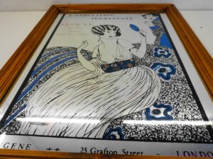Art Deco Eugene London Advertising Mirror