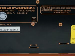 Marantz CD-72SE Compact Disc Player - High-End