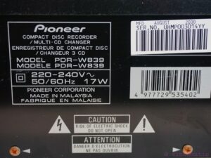 Pioneer PDR-W839 CD Recorder & 3-CD Changer Combo