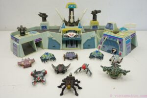 1993 Micro Machines Military Battle Zones "Firestorm Missile Base" Playset with Galaxy Voyagers Lot