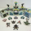 1993 Micro Machines Military Battle Zones "Firestorm Missile Base" Playset with Galaxy Voyagers Lot