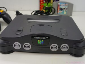 Retro Nintendo 64 with Konami Soccer Game + Controller
