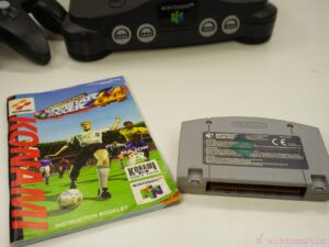 Retro Nintendo 64 with Konami Soccer Game + Controller