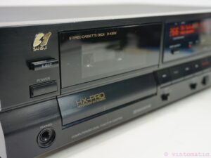 Sansui D-X301i Stereo Cassette Deck with HX-Pro Headroom Extension and Dolby B/C.