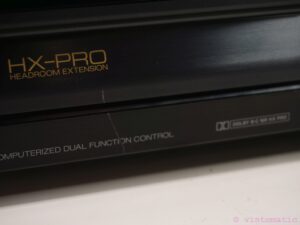 Sansui D-X301i Stereo Cassette Deck with HX-Pro Headroom Extension and Dolby B/C.