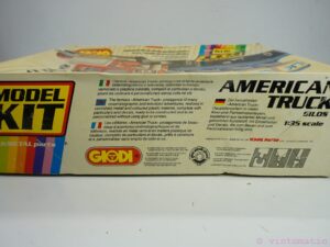 Giodi American Truck with Silos trailer. A die-cast metal model kit