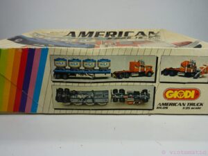 Giodi American Truck with Silos trailer. A die-cast metal model kit