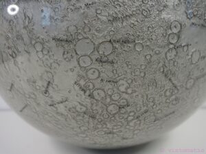 a rare large Lunar Moon globe with raised relief.