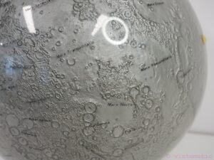a rare large Lunar Moon globe with raised relief.
