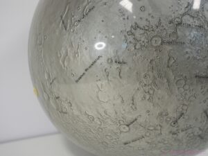 a rare large Lunar Moon globe with raised relief.