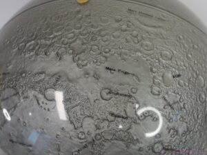 a rare large Lunar Moon globe with raised relief.