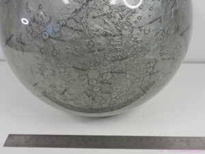 a rare large Lunar Moon globe with raised relief.