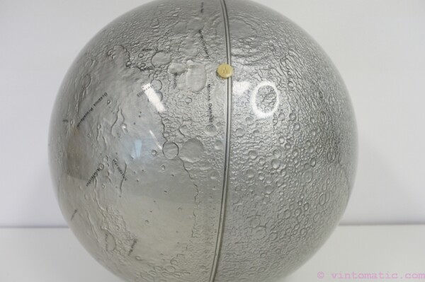 a rare large Lunar Moon globe with raised relief.