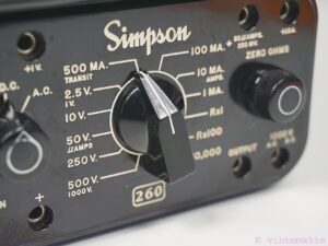 Simpson 260 Series 6M Analog Multimeter Volt Ohm Milliammeter