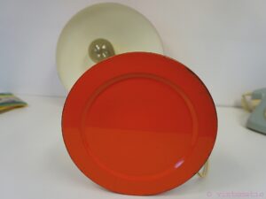Vintage 1970s Orange Bauhaus Style Desk Lamp - Space Age