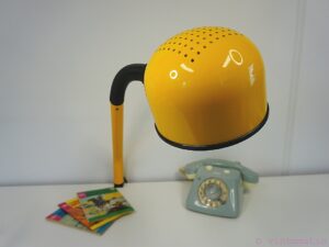 Vintage 1980s Bright Yellow Desk Lamp - Alda - Swedish Design