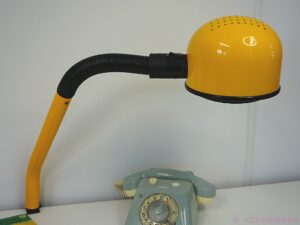 Vintage 1980s Bright Yellow Desk Lamp - Alda - Swedish Design