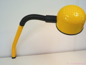 Vintage 1980s Bright Yellow Desk Lamp - Alda - Swedish Design