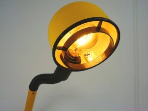 Vintage 1980s Bright Yellow Desk Lamp - Alda - Swedish Design