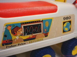 Vintage 1971 Fisher-Price Explorer Ride-On ATV Childs Car FP-980 ATV Moon Rover
